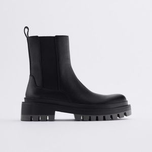 Zara leather ankle boot